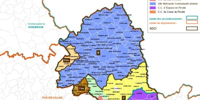 नक्शे के लिले arrondissement